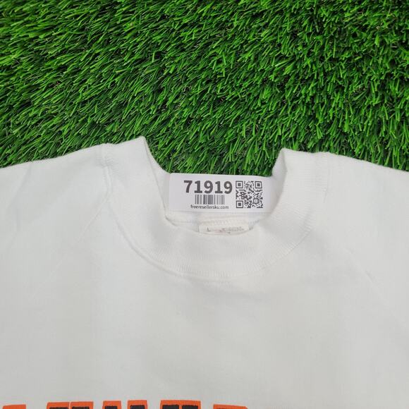 Vintage 80s Funny Tiger Plane Sweatshirt Womens Large 20x22 Miami - Picture 9 of 12